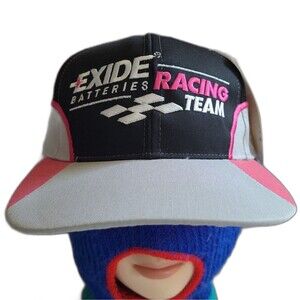 Vtg Nascar Exide Battery Team Y2k Racing hat DaDa Sample Deadstock